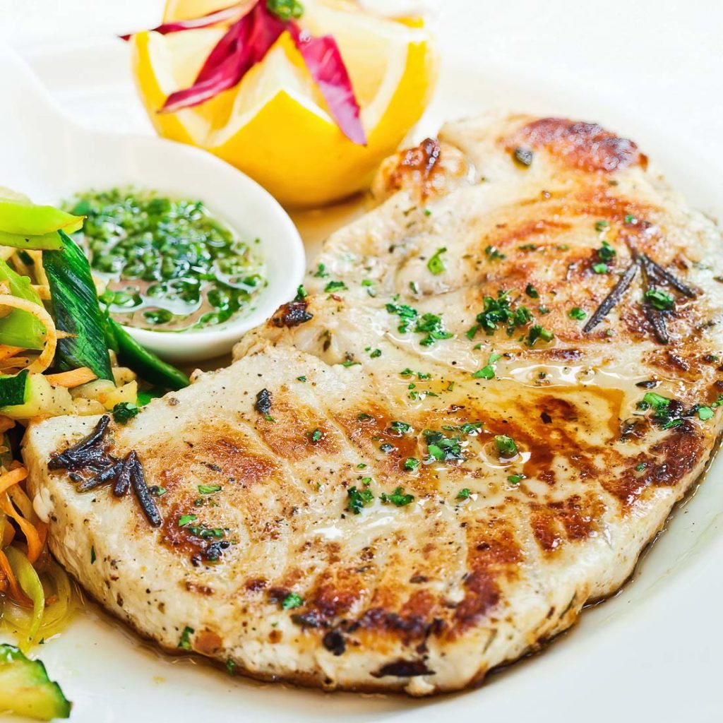 Grilled Swordfish Steak (Two Ways)